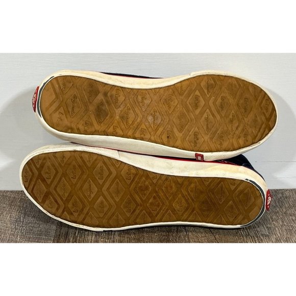 Lee Cooper Originals * UK * M8 / W10 * US 8.5 * Canvas Sneaker * Navy/Red/White - Picture 13 of 15